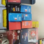 LOTE 593 - LOTE COM DIVERSOS CURSOS DE LÍNGUAS INGLÊS FRANCÊS (NO ESTADO)