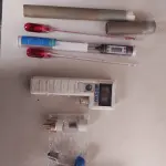 LOTE 441 - LOTE COM MEDIDORES, TERMÔMETROS E FUSÍVEL (NO ESTADO)