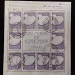 LOTE 626 - SELOS ANTIGOS BRASIL 1940. FEIRA MUNDIAL DE NOVA YORK. 01 BLOCO (NO ESTADO)