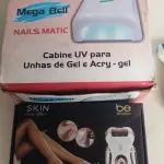 LOTE 429 - 01 APARELHO DE DEPILAR FEMININO E UMA CABINE UV E UM LIXADOR DE UNHA A PILHA FUNCIONANDO (NO ESTADO)