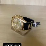 LOTE 113 - 01 RELÓGIO DOURADO COM PRETO