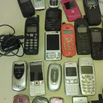LOTE 481 - LOTE COM CELULARES ANTIGOS COLEÇÃO (NO ESTADO)
