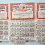 LOTE 597 - APÓLICES E DOCUMENTOS AO PORTADOR - 6 ITENS (NO ESTADO)