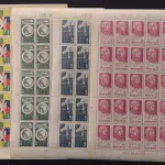 LOTE 629 - QUATRO RARAS  CARTELAS COM SELOS ANTIGOS BRASIL (NO ESTADO)