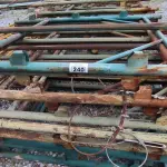 LOTE 240 - 11 GRADES EM FERRO NA COR VERDE (NO ESTADO)