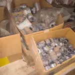 LOTE 116 - 01 LOTE COM PEÇAS PARA ELETRODUTO, TOMADAS INDUSTRIAIS (NO ESTADO)