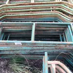 LOTE 260 - 01 LOTE COM GRADES EM FERRO NA COR VERDE (NO ESTADO)