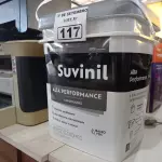LOTE 117 - 01 BALDE DE TINTA SUVINIL INTERIORES ACRÍLICO FOSCO 18L NA COR FOSCO BRANCO. (NO ESTADO) ATENÇÃO! FAZER A VISITAÇÃO ANTES DE ARREMATAR, NÃO SABEMOS SE FUNCIONA. LEILÃO NÃO TEM GARANTIA E NEM DEVOLUÇÃO, SUJEITO A POSSÍVEIS AVARIAS VISÍVEIS/OCULTAS E/OU AUSÊNCIA DE COMPONENTES.