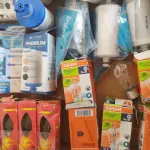 LOTE 696 - LOTE COM 26 FILTROS NOVOS SEM USO  PRA FILTROS E 13 LÂMPADAS NOVAS. (NO ESTADO) 