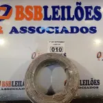 LOTE 010 - 01 ROLO DE CABO FLEXÍVEL 100M, 4MM NA COR CINZA. (NO ESTADO) ATENÇÃO! FAZER A VISITAÇÃO ANTES DE ARREMATAR, NÃO SABEMOS SE FUNCIONA. LEILÃO NÃO TEM GARANTIA E NEM DEVOLUÇÃO, SUJEITO A POSSÍVEIS AVARIAS VISÍVEIS/OCULTAS E/OU AUSÊNCIA DE COMPONENTES.