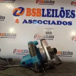 LOTE 009 - 01 SERRA CIRCULAR MARCA PHILCO 1500W 220V. (NO ESTADO) ATENÇÃO! FAZER A VISITAÇÃO ANTES DE ARREMATAR, NÃO SABEMOS SE FUNCIONA. LEILÃO NÃO TEM GARANTIA E NEM DEVOLUÇÃO, SUJEITO A POSSÍVEIS AVARIAS VISÍVEIS/OCULTAS E/OU AUSÊNCIA DE COMPONENTES.
