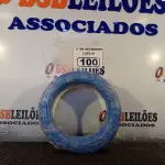 LOTE 100 - 01 ROLO DE CABO FLEXÍVEL 100M, 2,5MM NA COR AZUL. (NO ESTADO) ATENÇÃO! FAZER A VISITAÇÃO ANTES DE ARREMATAR, NÃO SABEMOS SE FUNCIONA. LEILÃO NÃO TEM GARANTIA E NEM DEVOLUÇÃO, SUJEITO A POSSÍVEIS AVARIAS VISÍVEIS/OCULTAS E/OU AUSÊNCIA DE COMPONENTES.