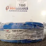 LOTE 100 - 01 ROLO DE CABO FLEXÍVEL 100M, 2,5MM NA COR AZUL. (NO ESTADO) ATENÇÃO! FAZER A VISITAÇÃO ANTES DE ARREMATAR, NÃO SABEMOS SE FUNCIONA. LEILÃO NÃO TEM GARANTIA E NEM DEVOLUÇÃO, SUJEITO A POSSÍVEIS AVARIAS VISÍVEIS/OCULTAS E/OU AUSÊNCIA DE COMPONENTES.