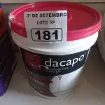 LOTE 181 - 01 BALDE DE CIMENTO QUEIMADO DACAPÓ 25KG. (NO ESTADO) ATENÇÃO! FAZER A VISITAÇÃO ANTES DE ARREMATAR, NÃO SABEMOS SE FUNCIONA. LEILÃO NÃO TEM GARANTIA E NEM DEVOLUÇÃO, SUJEITO A POSSÍVEIS AVARIAS VISÍVEIS/OCULTAS E/OU AUSÊNCIA DE COMPONENTES.