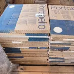 LOTE 379 - 01 LOTE COM PORCELANATO PORTOBELLO 60CM X 60CM MINERAL NUDE (NO ESTADO)