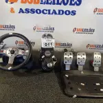 LOTE 011 - 01 VOLANTE, 01 CAMBIO E PEDAIS PARA GAMER DE CORRIDAS. (NO ESTADO) ATENÇÃO! FAZER A VISITAÇÃO ANTES DE ARREMATAR, NÃO SABEMOS SE FUNCIONA. LEILÃO NÃO TEM GARANTIA E NEM DEVOLUÇÃO, SUJEITO A POSSÍVEIS AVARIAS VISÍVEIS/OCULTAS E/OU AUSÊNCIA DE COMPONENTES.