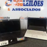 LOTE 178 - 02 NOTEBOOK’S MARCAS E MODELOS DIVERSOS COM AVARIAS. (NO ESTADO) ATENÇÃO! FAZER A VISITAÇÃO ANTES DE ARREMATAR, NÃO SABEMOS SE FUNCIONA. LEILÃO NÃO TEM GARANTIA E NEM DEVOLUÇÃO, SUJEITO A POSSÍVEIS AVARIAS VISÍVEIS/OCULTAS E/OU AUSÊNCIA DE COMPONENTES.