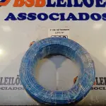 LOTE 060 - 01 ROLO DE CABO FLEXÍVEL 100M, 4MM NA COR AZUL. (NO ESTADO) ATENÇÃO! FAZER A VISITAÇÃO ANTES DE ARREMATAR, NÃO SABEMOS SE FUNCIONA. LEILÃO NÃO TEM GARANTIA E NEM DEVOLUÇÃO, SUJEITO A POSSÍVEIS AVARIAS VISÍVEIS/OCULTAS E/OU AUSÊNCIA DE COMPONENTES.