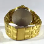 LOTE 683 - RELÓGIO DE PULSO CITIZEN ORIGINAL DOURADO, SEM USO. (NO ESTADO)