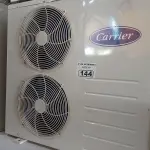 LOTE 144 - 01 AR-CONDICIONADO MARCA CARRIER 12000BTU. (NO ESTADO) ATENÇÃO! FAZER A VISITAÇÃO ANTES DE ARREMATAR, NÃO SABEMOS SE FUNCIONA. LEILÃO NÃO TEM GARANTIA E NEM DEVOLUÇÃO, SUJEITO A POSSÍVEIS AVARIAS VISÍVEIS/OCULTAS E/OU AUSÊNCIA DE COMPONENTES.