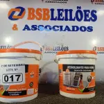 LOTE 017 - 02 BALDES DE DESMOLDANTE PARA FORMAS 3,6L. (NO ESTADO) ATENÇÃO! FAZER A VISITAÇÃO ANTES DE ARREMATAR, NÃO SABEMOS SE FUNCIONA. LEILÃO NÃO TEM GARANTIA E NEM DEVOLUÇÃO, SUJEITO A POSSÍVEIS AVARIAS VISÍVEIS/OCULTAS E/OU AUSÊNCIA DE COMPONENTES.