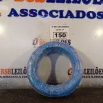 LOTE 150 - 01 ROLO DE CABO FLEXÍVEL 100M, 4MM NA COR AZUL. (NO ESTADO) ATENÇÃO! FAZER A VISITAÇÃO ANTES DE ARREMATAR, NÃO SABEMOS SE FUNCIONA. LEILÃO NÃO TEM GARANTIA E NEM DEVOLUÇÃO, SUJEITO A POSSÍVEIS AVARIAS VISÍVEIS/OCULTAS E/OU AUSÊNCIA DE COMPONENTES.