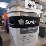 LOTE 084 - 01 BALDE DE TINTA SUVINIL INTERIORES ACRÍLICO FOSCO 18L NA COR FOSCO BRANCO. (NO ESTADO) ATENÇÃO! FAZER A VISITAÇÃO ANTES DE ARREMATAR, NÃO SABEMOS SE FUNCIONA. LEILÃO NÃO TEM GARANTIA E NEM DEVOLUÇÃO, SUJEITO A POSSÍVEIS AVARIAS VISÍVEIS/OCULTAS E/OU AUSÊNCIA DE COMPONENTES.