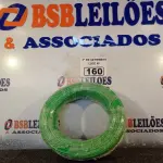 LOTE 160 - 01 ROLO DE CABO FLEXÍVEL 100M, 4MM NA COR AZUL. (NO ESTADO) ATENÇÃO! FAZER A VISITAÇÃO ANTES DE ARREMATAR, NÃO SABEMOS SE FUNCIONA. LEILÃO NÃO TEM GARANTIA E NEM DEVOLUÇÃO, SUJEITO A POSSÍVEIS AVARIAS VISÍVEIS/OCULTAS E/OU AUSÊNCIA DE COMPONENTES.