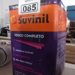 LOTE 085 - 01 LATA DE TINTA SUVINIL INTERIORES /EXTERIORES SEM CHEIRO 18L NA COR FOSCO BRANCO NEVE. (NO ESTADO) ATENÇÃO! FAZER A VISITAÇÃO ANTES DE ARREMATAR, NÃO SABEMOS SE FUNCIONA. LEILÃO NÃO TEM GARANTIA E NEM DEVOLUÇÃO, SUJEITO A POSSÍVEIS AVARIAS VISÍVEIS/OCULTAS E/OU AUSÊNCIA DE COMPONENTES.