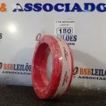 LOTE 180 - 01 ROLO DE CABO FLEXÍVEL 100M, 2,5MM NA COR VERMELHA. (NO ESTADO) ATENÇÃO! FAZER A VISITAÇÃO ANTES DE ARREMATAR, NÃO SABEMOS SE FUNCIONA. LEILÃO NÃO TEM GARANTIA E NEM DEVOLUÇÃO, SUJEITO A POSSÍVEIS AVARIAS VISÍVEIS/OCULTAS E/OU AUSÊNCIA DE COMPONENTES.