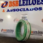 LOTE 080 - 01 ROLO DE CABO FLEXÍVEL 100M, 2,5MM NA COR VERDE. (NO ESTADO) ATENÇÃO! FAZER A VISITAÇÃO ANTES DE ARREMATAR, NÃO SABEMOS SE FUNCIONA. LEILÃO NÃO TEM GARANTIA E NEM DEVOLUÇÃO, SUJEITO A POSSÍVEIS AVARIAS VISÍVEIS/OCULTAS E/OU AUSÊNCIA DE COMPONENTES.