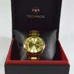 LOTE 684 - RELÓGIO TECHNOS CLASSIC STEEL, ORIGINAL SEM USO, NA EMBALAGEM ORIGINAL, COM MAIS  2 PARCELAS PARA REGULAGEM NO BRAÇO. (NO ESTADO)