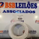 LOTE 020 - 01 ROLO DE CABO FLEXÍVEL 100M, 4MM NA COR BRANCA. (NO ESTADO) ATENÇÃO! FAZER A VISITAÇÃO ANTES DE ARREMATAR, NÃO SABEMOS SE FUNCIONA. LEILÃO NÃO TEM GARANTIA E NEM DEVOLUÇÃO, SUJEITO A POSSÍVEIS AVARIAS VISÍVEIS/OCULTAS E/OU AUSÊNCIA DE COMPONENTES.