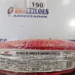 LOTE 190 - 01 ROLO DE CABO FLEXÍVEL 100M, 2,5MM NA COR VERMELHA. (NO ESTADO) ATENÇÃO! FAZER A VISITAÇÃO ANTES DE ARREMATAR, NÃO SABEMOS SE FUNCIONA. LEILÃO NÃO TEM GARANTIA E NEM DEVOLUÇÃO, SUJEITO A POSSÍVEIS AVARIAS VISÍVEIS/OCULTAS E/OU AUSÊNCIA DE COMPONENTES.