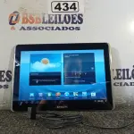 LOTE 434 - 01 TABLET SAMSUNG TAB2 10.1 COM CABO. (NO ESTADO) ATENÇÃO! FAZER A VISITAÇÃO ANTES DE ARREMATAR, NÃO SABEMOS SE FUNCIONA. LEILÃO NÃO TEM GARANTIA E NEM DEVOLUÇÃO, SUJEITO A POSSÍVEIS AVARIAS VISÍVEIS/OCULTAS E/OU AUSÊNCIA DE COMPONENTES.