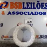 LOTE 388 - 01 ROLO DE CABO FLEXÍVEL 100M 4MM NA COR BRANCA. (NO ESTADO) ATENÇÃO! FAZER A VISITAÇÃO ANTES DE ARREMATAR, NÃO SABEMOS SE FUNCIONA. LEILÃO NÃO TEM GARANTIA E NEM DEVOLUÇÃO, SUJEITO A POSSÍVEIS AVARIAS VISÍVEIS/OCULTAS E/OU AUSÊNCIA DE COMPONENTES.