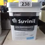 LOTE 238 - 01 BALDE DE TINTA SUVINIL INTERIORES ACRÍLICO FOSCO 18L NA COR FOSCO BRANCO. (NO ESTADO) ATENÇÃO! FAZER A VISITAÇÃO ANTES DE ARREMATAR, NÃO SABEMOS SE FUNCIONA. LEILÃO NÃO TEM GARANTIA E NEM DEVOLUÇÃO, SUJEITO A POSSÍVEIS AVARIAS VISÍVEIS/OCULTAS E/OU AUSÊNCIA DE COMPONENTES.
