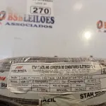 LOTE 270 - 01 ROLO DE CABO FLEXÍVEL 100M, 4MM NA COR CINZA. (NO ESTADO) ATENÇÃO! FAZER A VISITAÇÃO ANTES DE ARREMATAR, NÃO SABEMOS SE FUNCIONA. LEILÃO NÃO TEM GARANTIA E NEM DEVOLUÇÃO, SUJEITO A POSSÍVEIS AVARIAS VISÍVEIS/OCULTAS E/OU AUSÊNCIA DE COMPONENTES.