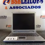 LOTE 411 - 01 NOTEBOOK PARA RETIRADA DE PEÇAS. (NO ESTADO) ATENÇÃO! FAZER A VISITAÇÃO ANTES DE ARREMATAR, NÃO SABEMOS SE FUNCIONA. LEILÃO NÃO TEM GARANTIA E NEM DEVOLUÇÃO, SUJEITO A POSSÍVEIS AVARIAS VISÍVEIS/OCULTAS E/OU AUSÊNCIA DE COMPONENTES.