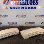 LOTE 280 - 02 PLASTIFICADORAS. (NO ESTADO) ATENÇÃO! FAZER A VISITAÇÃO ANTES DE ARREMATAR, NÃO SABEMOS SE FUNCIONA. LEILÃO NÃO TEM GARANTIA E NEM DEVOLUÇÃO, SUJEITO A POSSÍVEIS AVARIAS VISÍVEIS/OCULTAS E/OU AUSÊNCIA DE COMPONENTES.