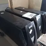 LOTE 357 - 03 NOBREAKS MARCAS SMS 700VA. (NO ESTADO) ATENÇÃO! FAZER A VISITAÇÃO ANTES DE ARREMATAR, NÃO SABEMOS SE FUNCIONA. LEILÃO NÃO TEM GARANTIA E NEM DEVOLUÇÃO, SUJEITO A POSSÍVEIS AVARIAS VISÍVEIS/OCULTAS E/OU AUSÊNCIA DE COMPONENTES.