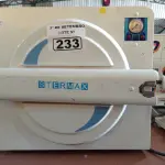 LOTE 233 - 01 AUTOCLAVE. (NO ESTADO) ATENÇÃO! FAZER A VISITAÇÃO ANTES DE ARREMATAR, NÃO SABEMOS SE FUNCIONA. LEILÃO NÃO TEM GARANTIA E NEM DEVOLUÇÃO, SUJEITO A POSSÍVEIS AVARIAS VISÍVEIS/OCULTAS E/OU AUSÊNCIA DE COMPONENTES.