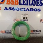LOTE 250 - 01 ROLO DE CABO FLEXÍVEL 100M, 2,5MM NA COR VERDE. (NO ESTADO) ATENÇÃO! FAZER A VISITAÇÃO ANTES DE ARREMATAR, NÃO SABEMOS SE FUNCIONA. LEILÃO NÃO TEM GARANTIA E NEM DEVOLUÇÃO, SUJEITO A POSSÍVEIS AVARIAS VISÍVEIS/OCULTAS E/OU AUSÊNCIA DE COMPONENTES.
