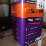 LOTE 510 - 01 LATA DE TINTA SUVINIL INTERIORES /EXTERIORES SEM CHEIRO 18L NA COR FOSCO BRANCO NEVE. (NO ESTADO) ATENÇÃO! FAZER A VISITAÇÃO ANTES DE ARREMATAR, NÃO SABEMOS SE FUNCIONA. LEILÃO NÃO TEM GARANTIA E NEM DEVOLUÇÃO, SUJEITO A POSSÍVEIS AVARIAS VISÍVEIS/OCULTAS E/OU AUSÊNCIA DE COMPONENTES.
