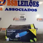 LOTE 406 - 01 ESMERILHADEIRA ANGULAR 500W 220V. (NO ESTADO) ATENÇÃO! FAZER A VISITAÇÃO ANTES DE ARREMATAR, NÃO SABEMOS SE FUNCIONA. LEILÃO NÃO TEM GARANTIA E NEM DEVOLUÇÃO, SUJEITO A POSSÍVEIS AVARIAS VISÍVEIS/OCULTAS E/OU AUSÊNCIA DE COMPONENTES.