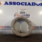 LOTE 200 - 01 ROLO DE CABO FLEXÍVEL 100M, 2,5MM NA COR CINZA. (NO ESTADO) ATENÇÃO! FAZER A VISITAÇÃO ANTES DE ARREMATAR, NÃO SABEMOS SE FUNCIONA. LEILÃO NÃO TEM GARANTIA E NEM DEVOLUÇÃO, SUJEITO A POSSÍVEIS AVARIAS VISÍVEIS/OCULTAS E/OU AUSÊNCIA DE COMPONENTES.