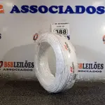 LOTE 388 - 01 ROLO DE CABO FLEXÍVEL 100M 4MM NA COR BRANCA. (NO ESTADO) ATENÇÃO! FAZER A VISITAÇÃO ANTES DE ARREMATAR, NÃO SABEMOS SE FUNCIONA. LEILÃO NÃO TEM GARANTIA E NEM DEVOLUÇÃO, SUJEITO A POSSÍVEIS AVARIAS VISÍVEIS/OCULTAS E/OU AUSÊNCIA DE COMPONENTES.