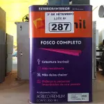 LOTE 287 - 01 LATA DE TINTA SUVINIL INTERIORES /EXTERIORES SEM CHEIRO 18L NA COR FOSCO BRANCO NEVE. (NO ESTADO) ATENÇÃO! FAZER A VISITAÇÃO ANTES DE ARREMATAR, NÃO SABEMOS SE FUNCIONA. LEILÃO NÃO TEM GARANTIA E NEM DEVOLUÇÃO, SUJEITO A POSSÍVEIS AVARIAS VISÍVEIS/OCULTAS E/OU AUSÊNCIA DE COMPONENTES.