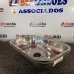 LOTE 308 - 02 CUBAS EM AÇO INOX. (NO ESTADO) ATENÇÃO! FAZER A VISITAÇÃO ANTES DE ARREMATAR, NÃO SABEMOS SE FUNCIONA. LEILÃO NÃO TEM GARANTIA E NEM DEVOLUÇÃO, SUJEITO A POSSÍVEIS AVARIAS VISÍVEIS/OCULTAS E/OU AUSÊNCIA DE COMPONENTES.