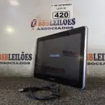 LOTE 420 - 01 TABLET SAMSUNG TAB2 10.1 COM CABO. (NO ESTADO) ATENÇÃO! FAZER A VISITAÇÃO ANTES DE ARREMATAR, NÃO SABEMOS SE FUNCIONA. LEILÃO NÃO TEM GARANTIA E NEM DEVOLUÇÃO, SUJEITO A POSSÍVEIS AVARIAS VISÍVEIS/OCULTAS E/OU AUSÊNCIA DE COMPONENTES.